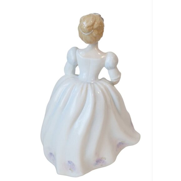 Vintage Royal Staffordshire Figurine Lady With Fan "Eugenie" Hand Painted - Picture 3 of 5